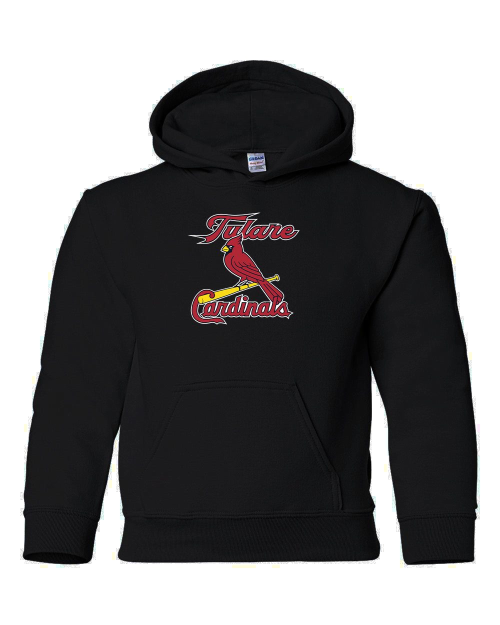 Tulare Cardinals Black YOUTH Hoodie
