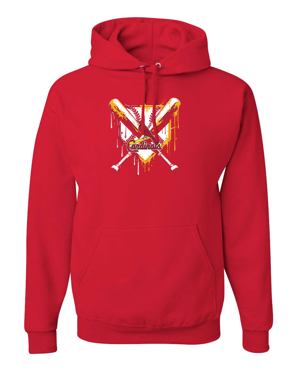 Cardinals Drip Red Hoodie